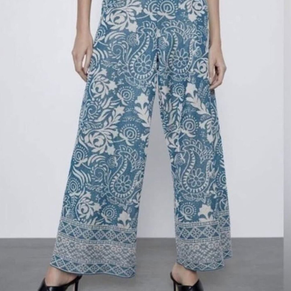 Zara Jacquard pants